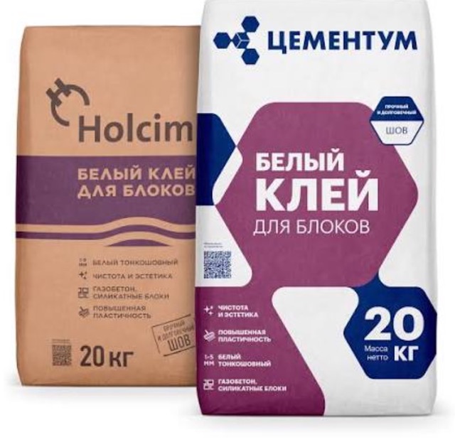 Клей для блоков (газобетон, пеноблок)